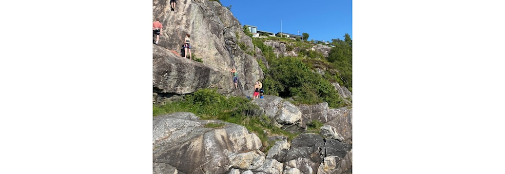 Klatring ute på Helleneset